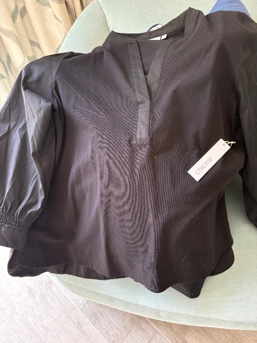 Chico’s Mixed Media Top